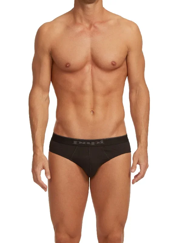 3-Pack Cotton Stretch Briefs | Black