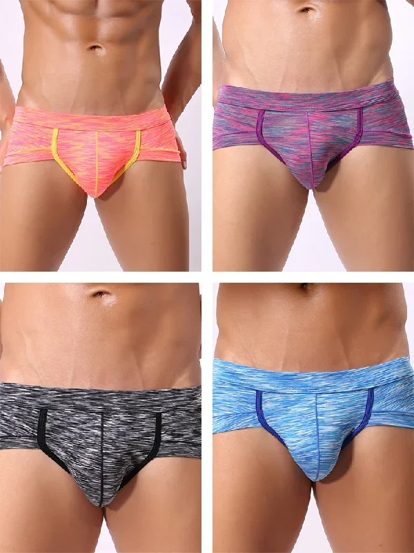 4pcs-cotton-striped-u-convex-pouch-briefs