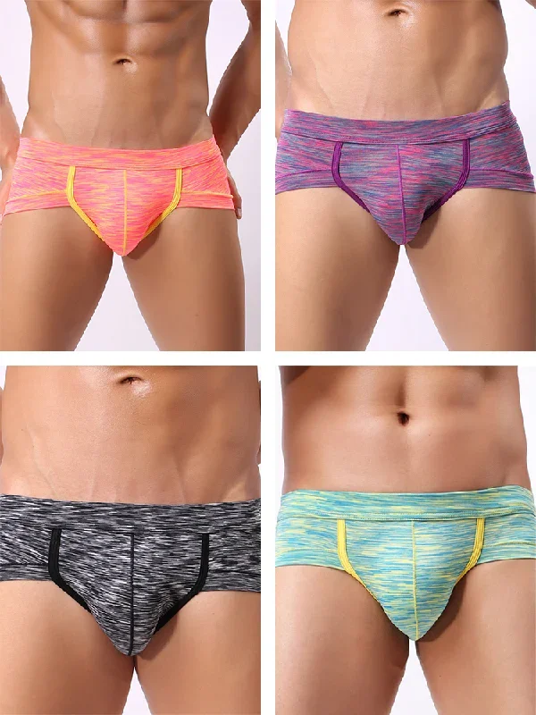 4pcs-cotton-striped-u-convex-pouch-briefs