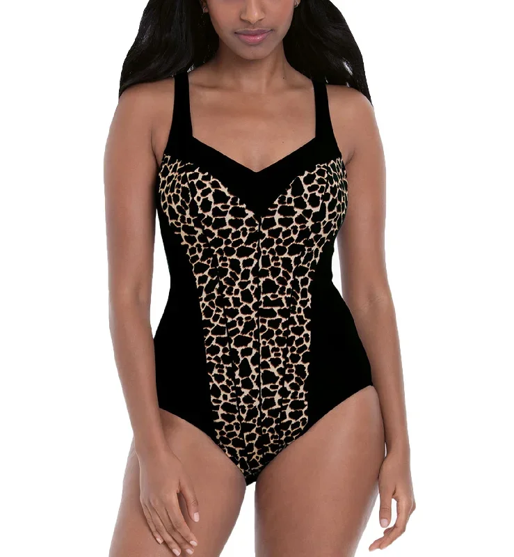 Anita Trendy Giraffe Teresa Slimming Support One Piece Swimsuit (7330)- Toffee