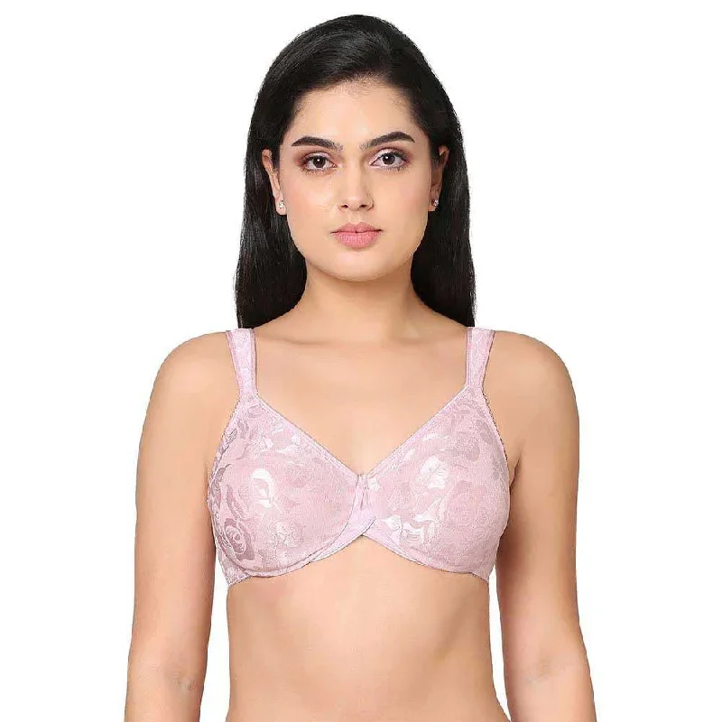 Awareness Non Padded Wired Full Coverage Full Support Plus Size Bra - Pink