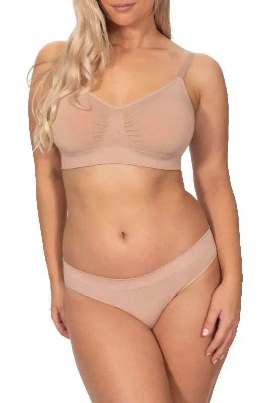 Bamboo Padded Wire Free Bra and Bikini Set