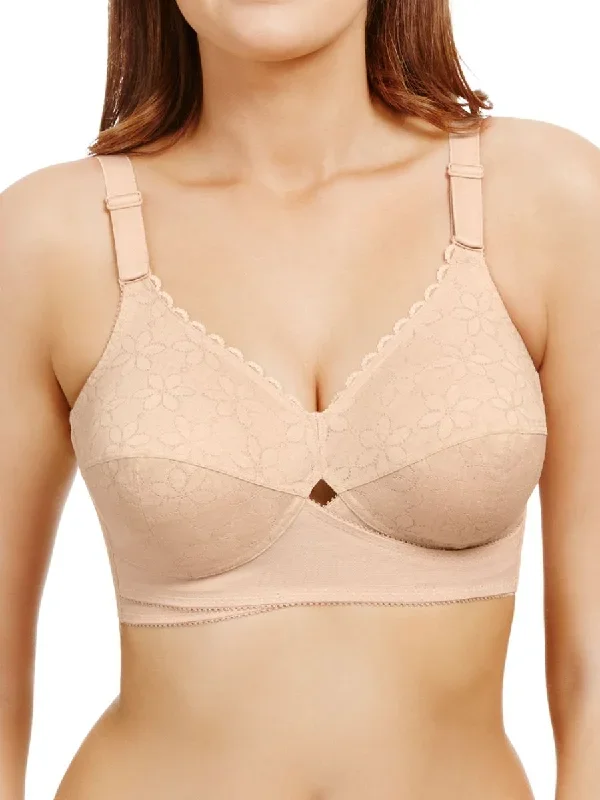 Classic Non Wired Total Support Bra - Nude