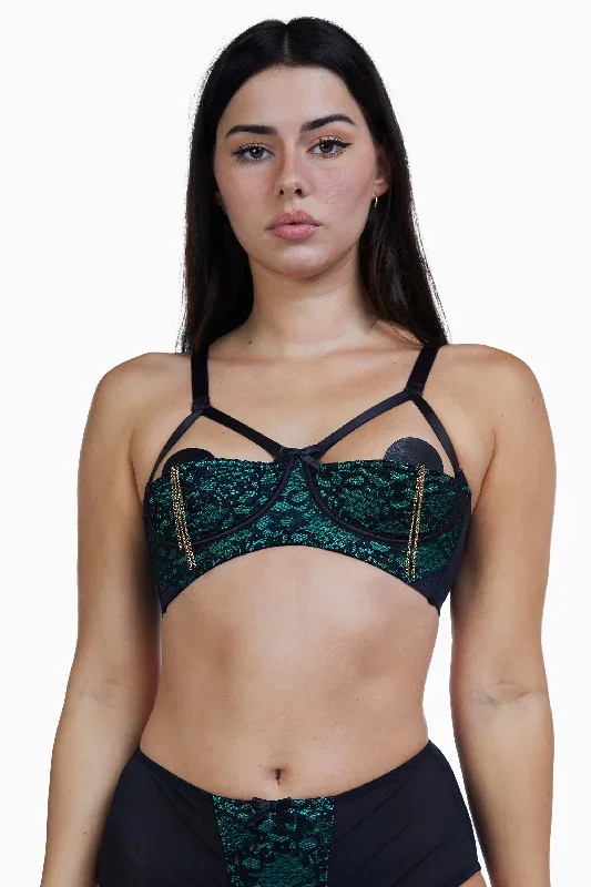 bettie-page-emerald-green-lace-1-4-cup-bra