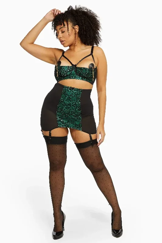 bettie-page-emerald-green-lace-1-4-cup-bra