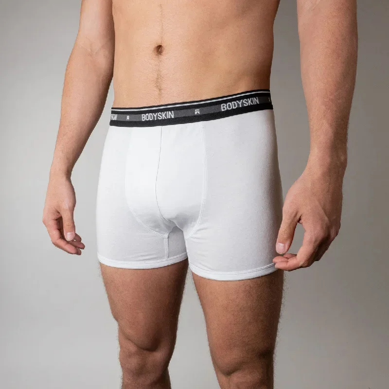 Boxer Bodyskin Basic Coton blanc