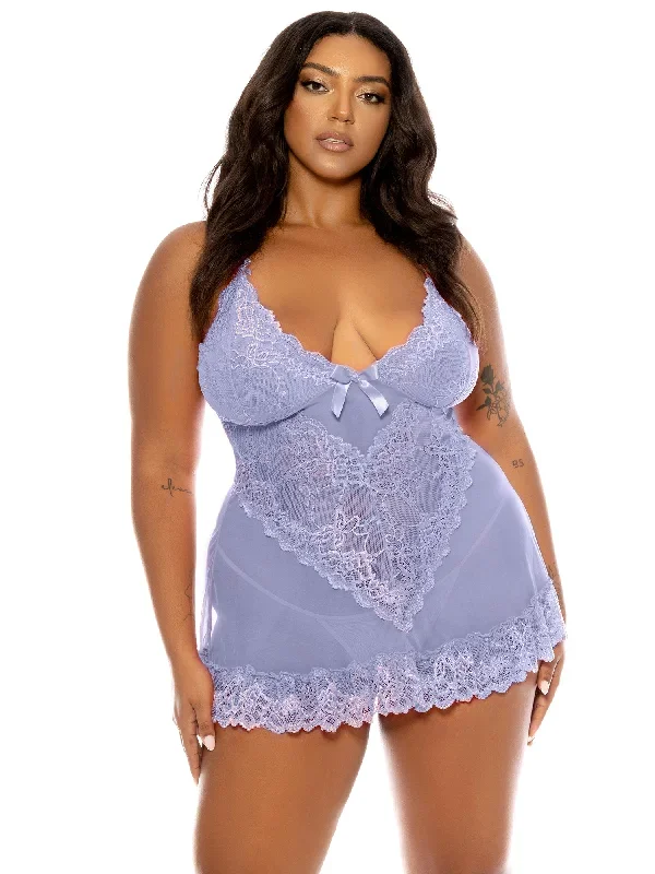 Burnin' 4 U! Curvy Size Babydoll