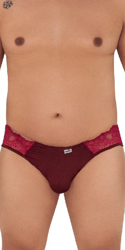 Candyman 99312x Lace Jockstrap Burgundy