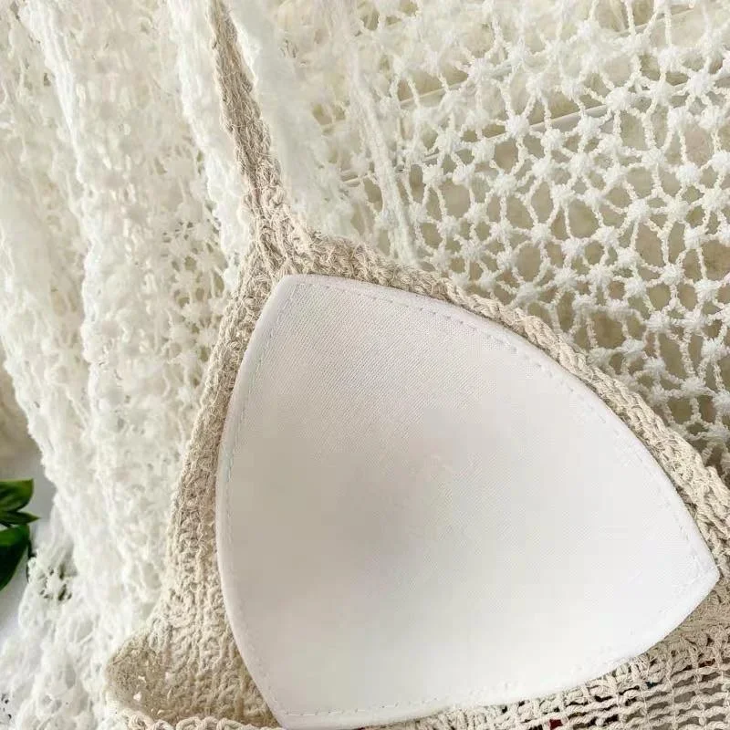 White Bralette - Beige Cape