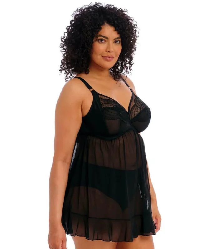 elomi-priya-underwired-babydoll-black