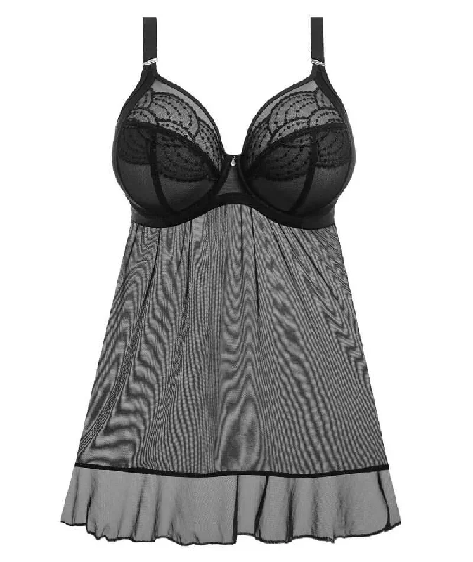 elomi-priya-underwired-babydoll-black