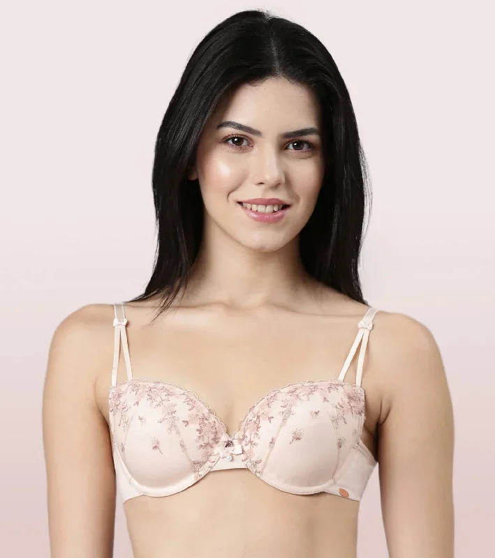 Enamor F127
LUXE LACE BRA
PADDED WIRED MEDIUM COVERAGE