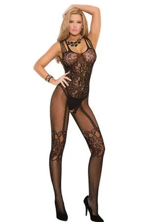 Fishnet Fancy Bodystocking