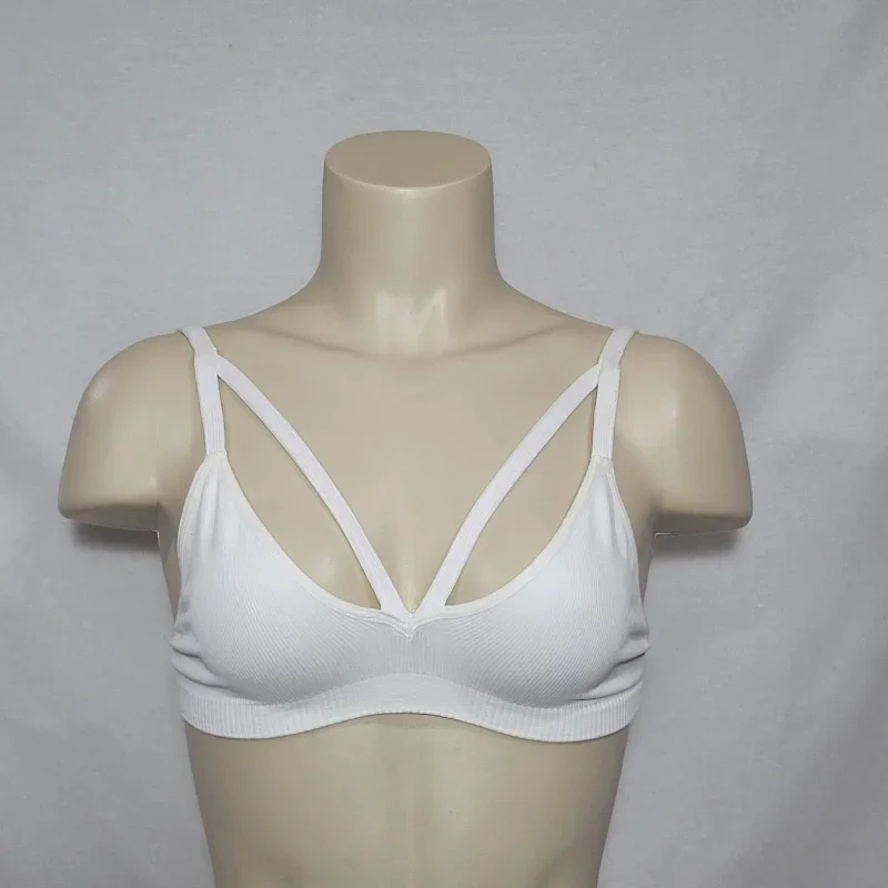 Free People Intimately Keira Strappy Wire Free Bralette SIZE XS/SWhite