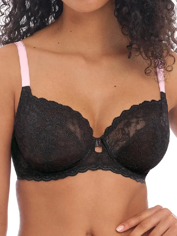 Offbeat Plunge Bra - Black