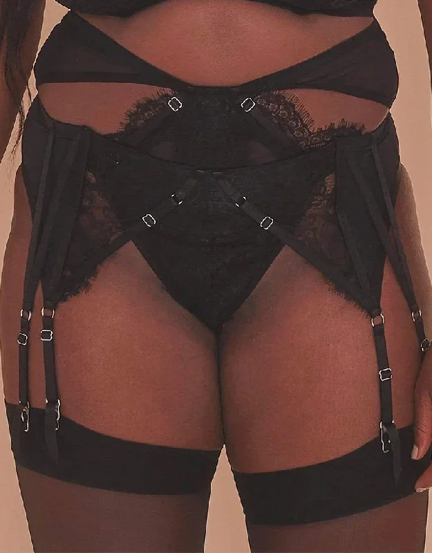 Gabi Fresh x Playful Promises Leandra Strappy Suspender Black