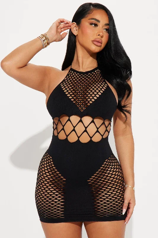 Girls Gone Bad Dress Bodystocking - Black