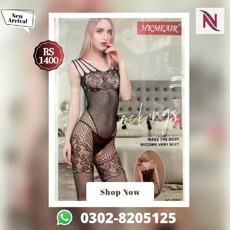 Hkmeair Khushi Print Sexy Net Bodystocking No H8201