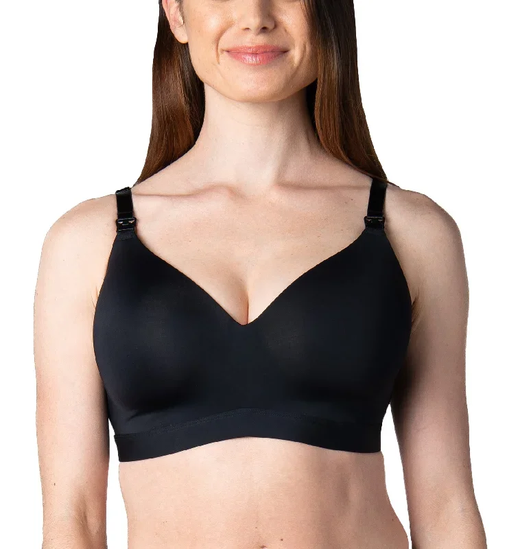 HOTmilk Infinite Wirefree T-shirt Nursing Bra (ITB)- Black