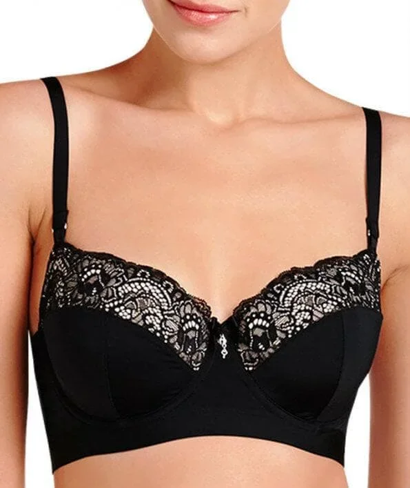 Lovable Castaspell Long Line Bra - Black