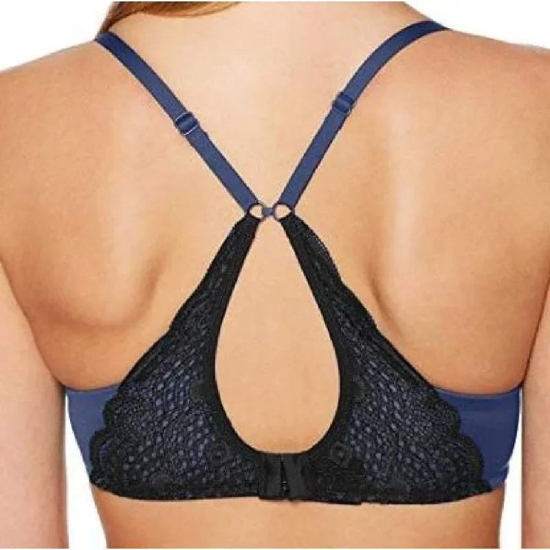 maidenform-dm9449-9449-lacy-demi-coverage-push-up-uw-bra-34d-navy-black-nwt