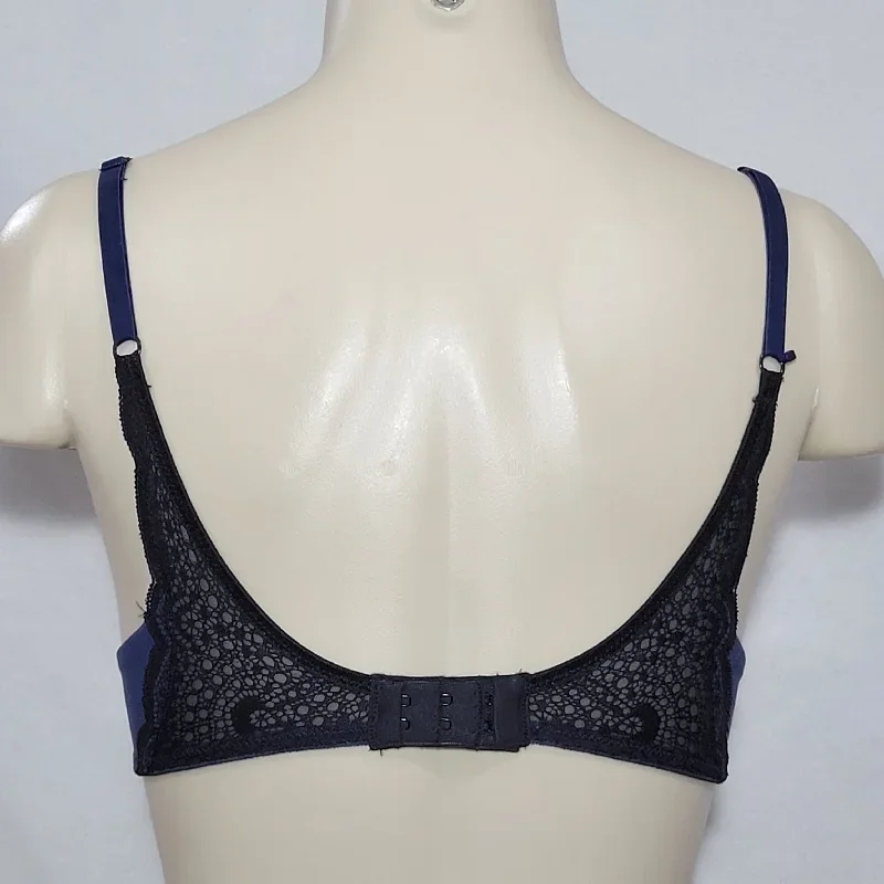 maidenform-dm9449-9449-lacy-demi-coverage-push-up-uw-bra-34d-navy-black-nwt