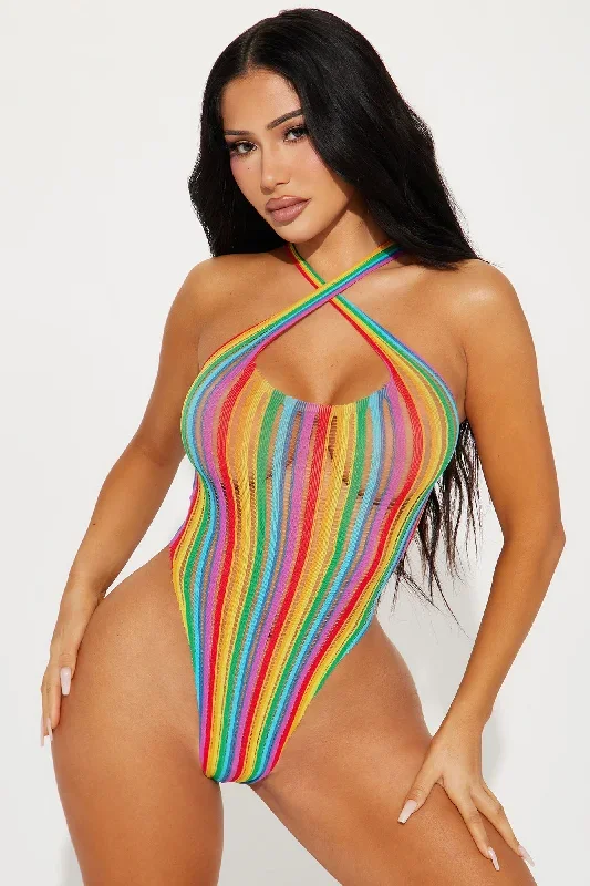 Melting Over You Bodystocking Teddy - Multi Color