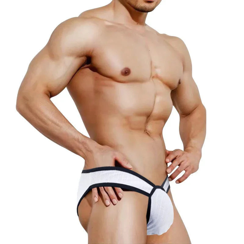 Men's Cotton Briefs with Spacious Pouch (3-Pack) - Jewyee 7205