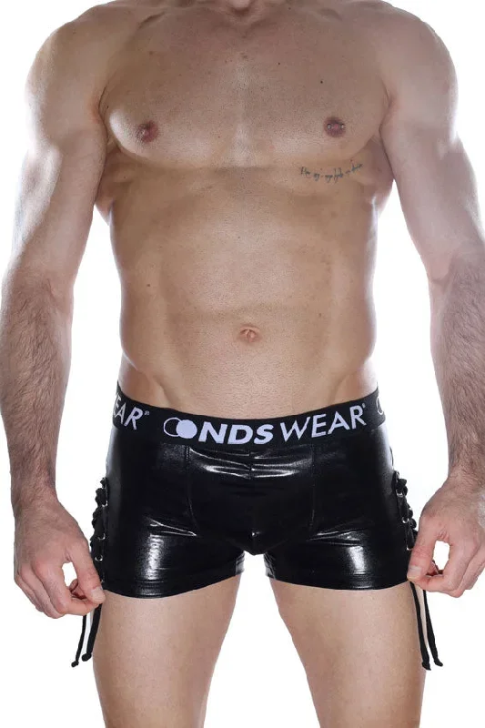 Metallic Look Tie-side Mens Shorts - BLOWOUT SALE!