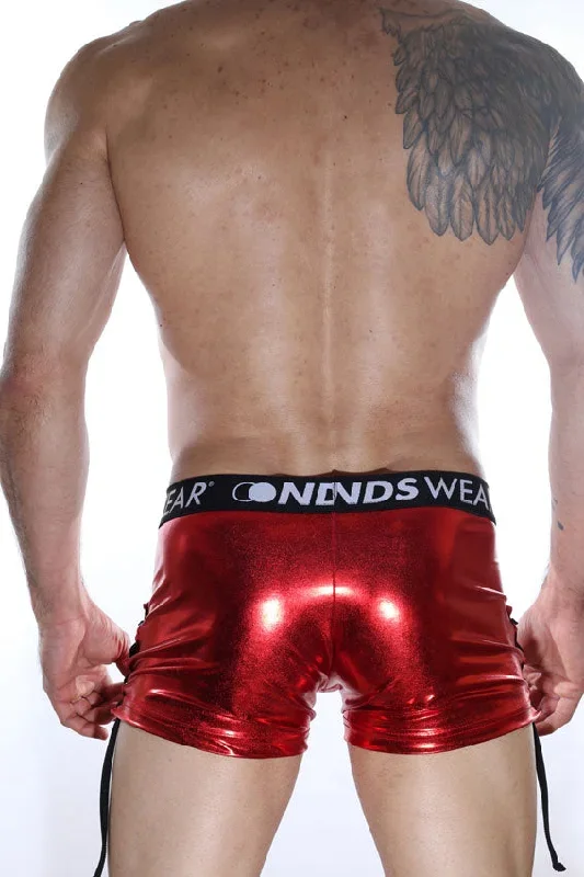 metallic-look-tie-side-mens-shorts