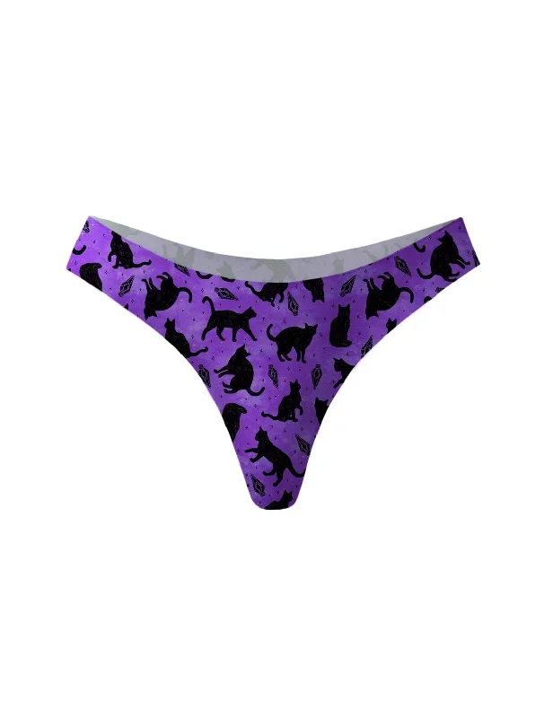 NoShow™ Lucky Black Cats Thong