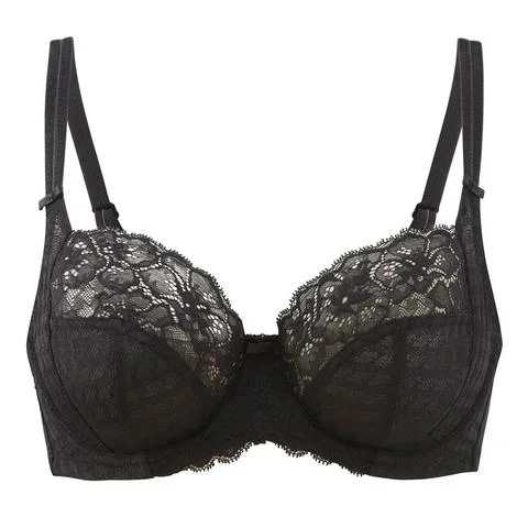 Panache Envy Balconette Full Cup Bra - Black