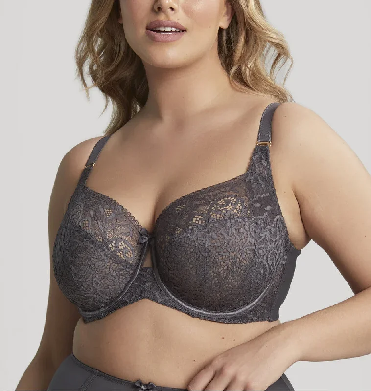 Panache Sculptresse Estel Kitten Grey Lace Bra 9685