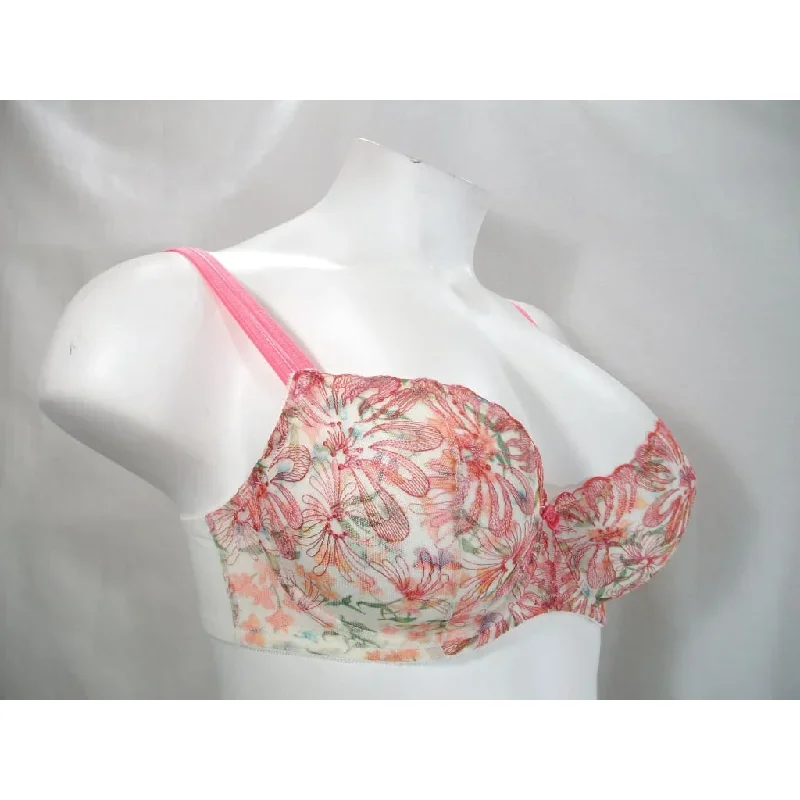 paramour-115009-ellie-demi-unlined-semi-sheer-lace-underwire-bra-42d-pink-floral-nwt