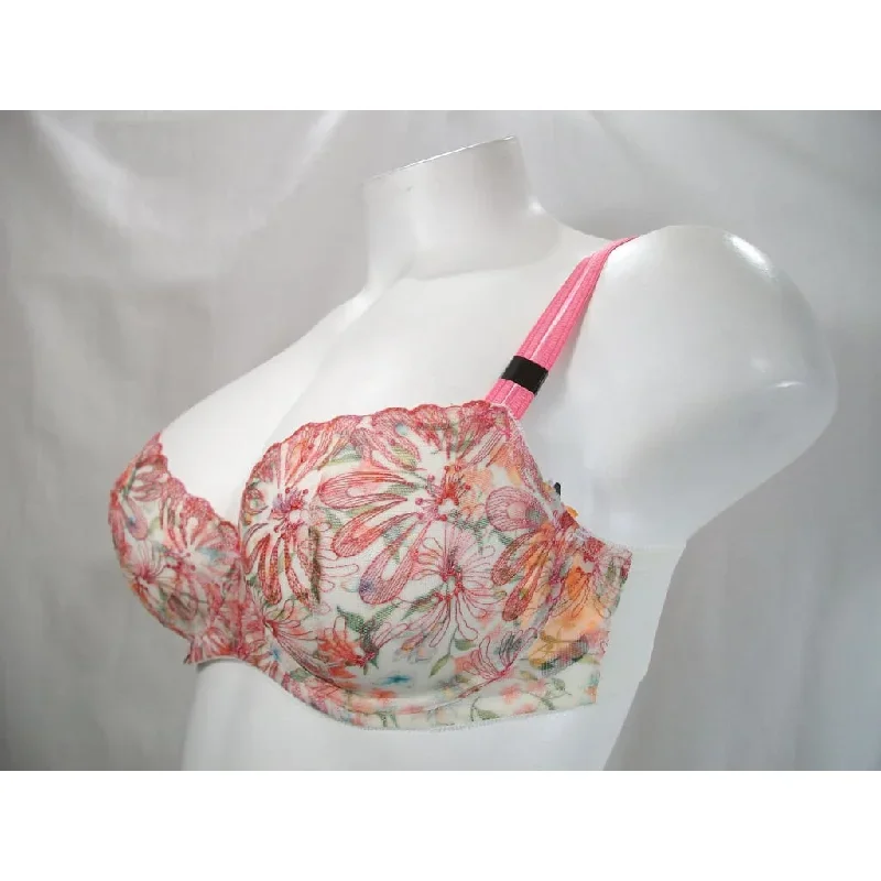 paramour-115009-ellie-demi-unlined-semi-sheer-lace-underwire-bra-42d-pink-floral-nwt