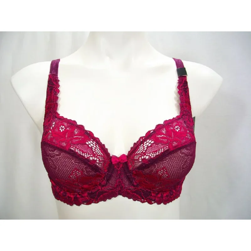 Paramour 115946 by Felina Madison Underwire Bra 32D Grape Wine Vivacious NWT