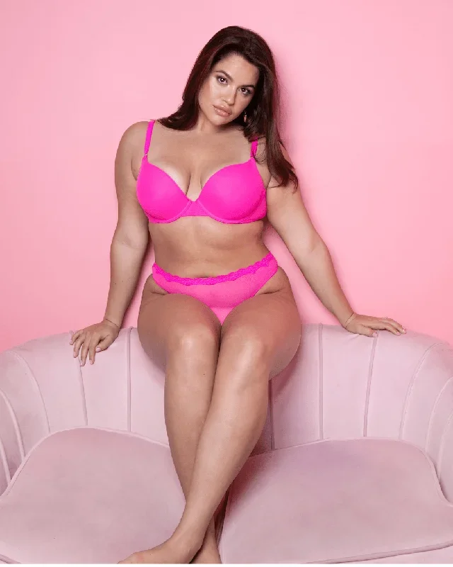 Perfect Push-Up Bra | Electric Pink Mesh