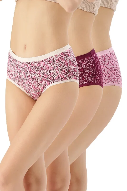 Printed Full Brief Panty (Pack of 3)