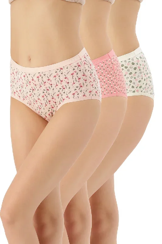 Printed Full Brief Panty (Pack of 3)