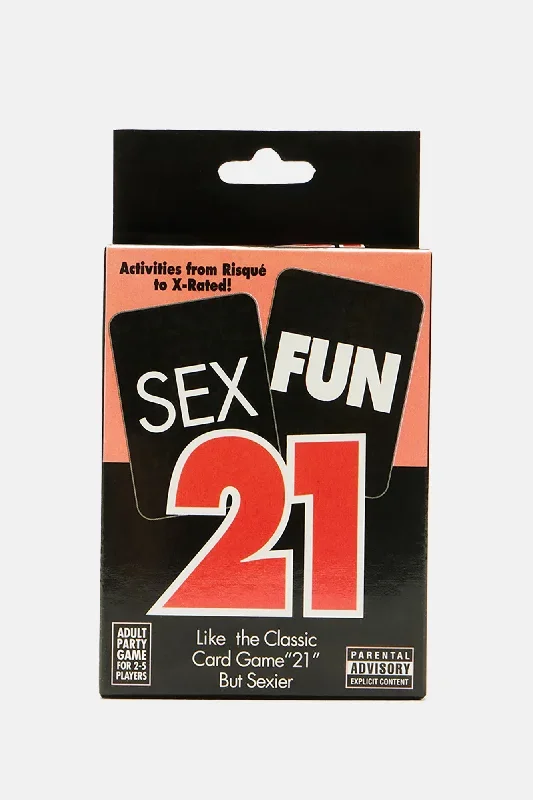 Sexy Fun 21 Card Game Kit - Black