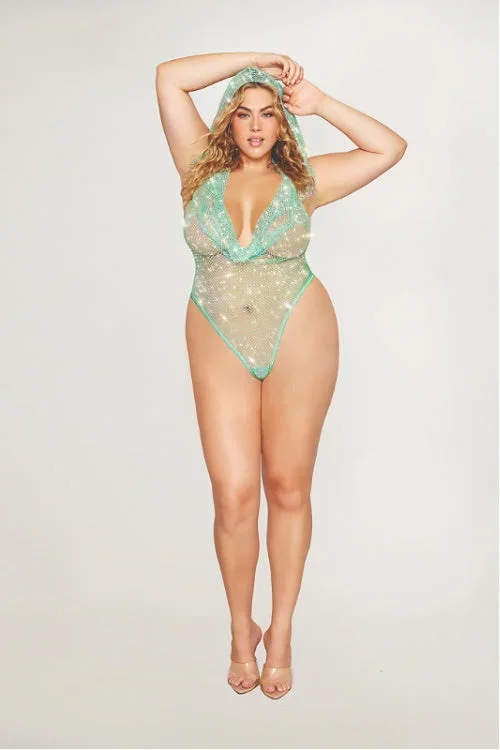 Shining Like Star- Curvy Size Embellished Teddy