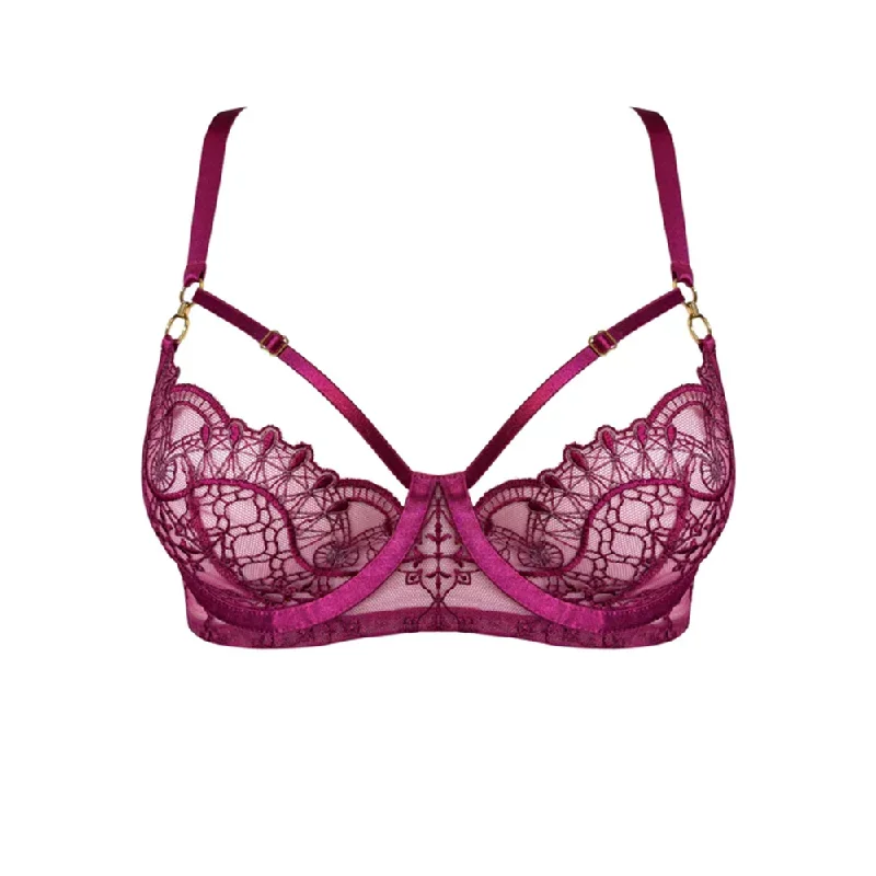 Mari Balconette Wire Bra Magenta