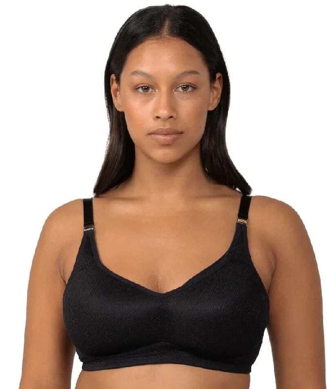 Triumph Amour Maternity Lace Padded Wire-free Bra  - Black