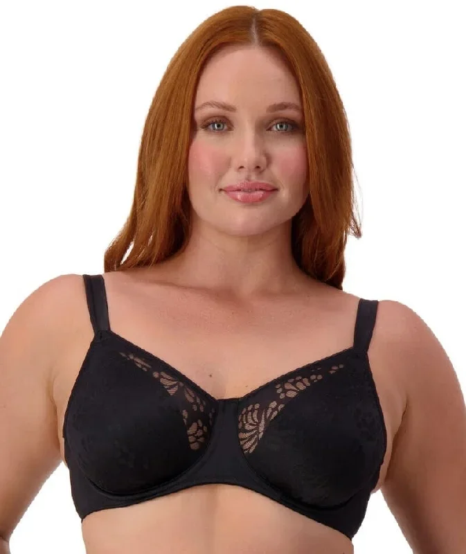 Triumph Lacy Minimizer Bra - Black