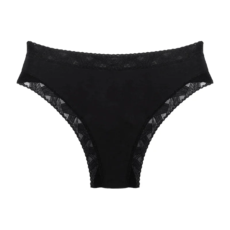 Underprotection Period Thong - Black