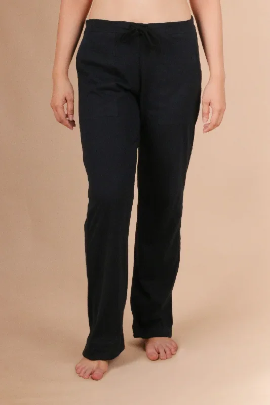 Women's Drawstring Pants with Patch Pockets