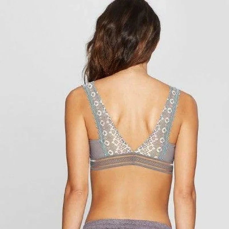 xhilaration-multi-lace-high-apex-wire-free-bra-bralette-xs-x-small-iron-gray