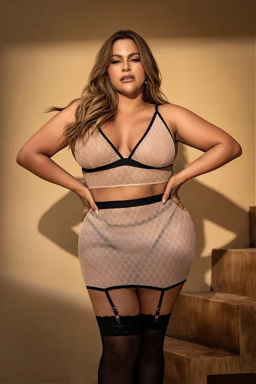 You're MY Favorite FAN- Plus Size Bralette Set