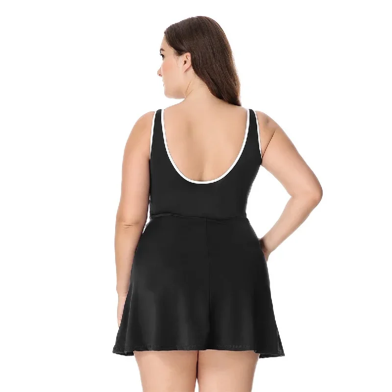 zip-front-skirted-plus-size-black-one-piece-swimsuit